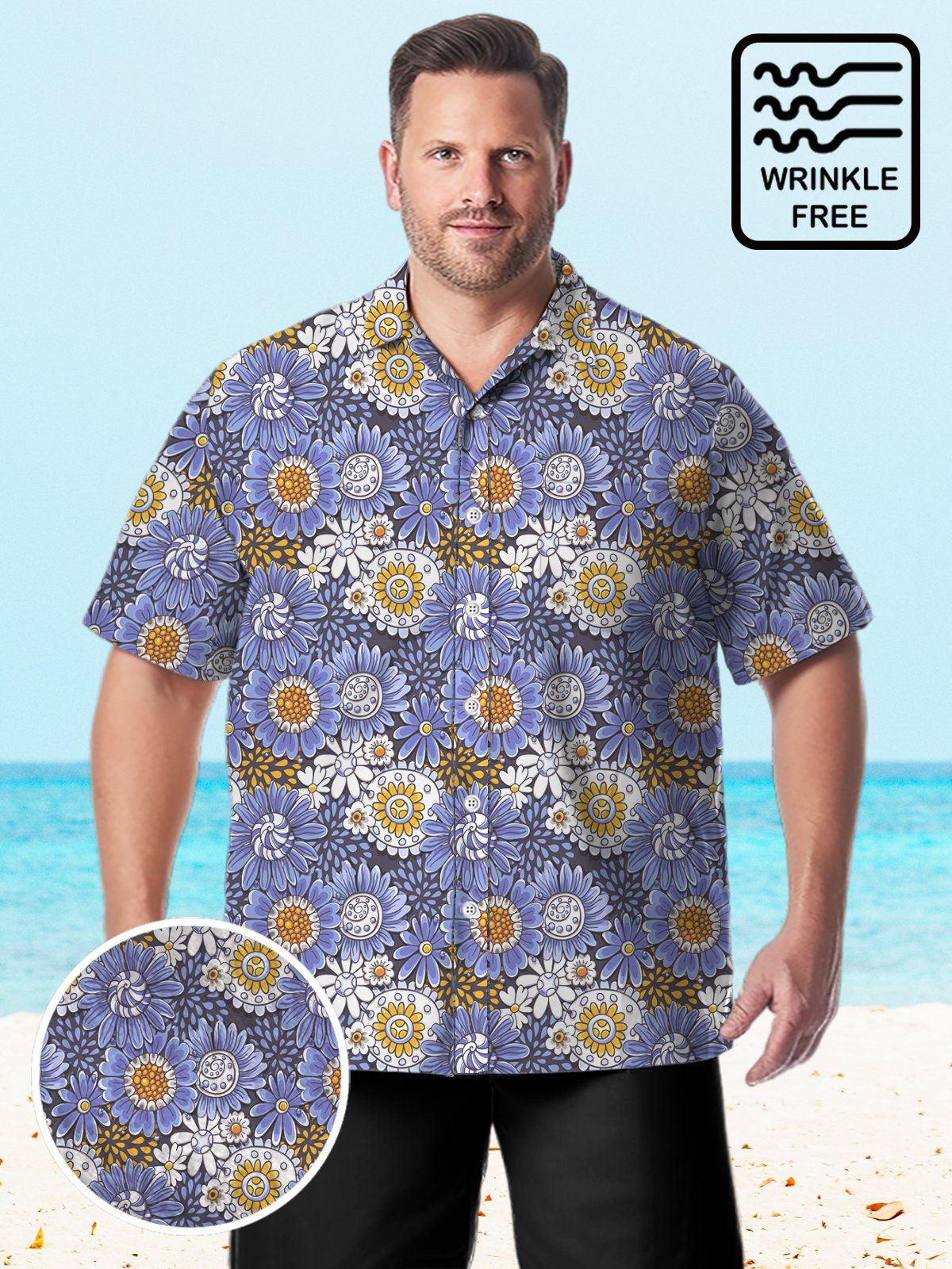 Big Size Men Hawaii Elegant Flower Shirts Design 01 Big Size Men Hawaii Elegant Flower Shirts Design 01