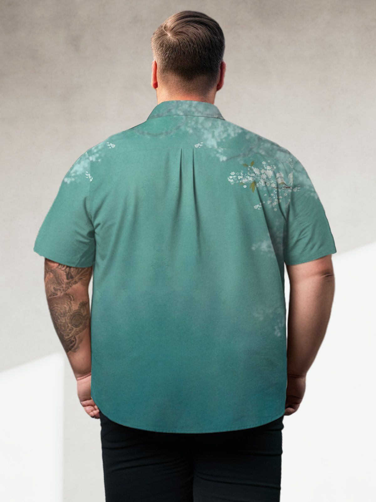 Big Size Men Hawaii Plant Shirts Design 02