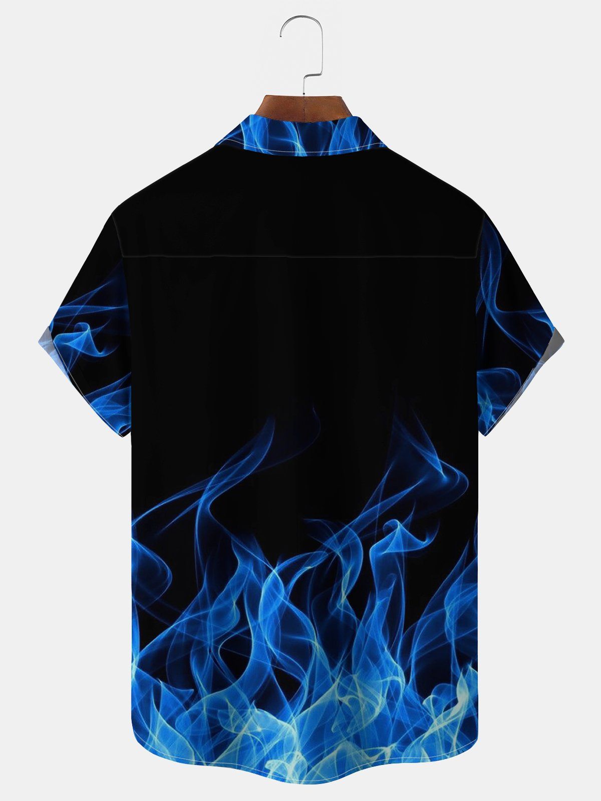 Big Size Men Vintage Flame BBQ Party Shirts Design 02