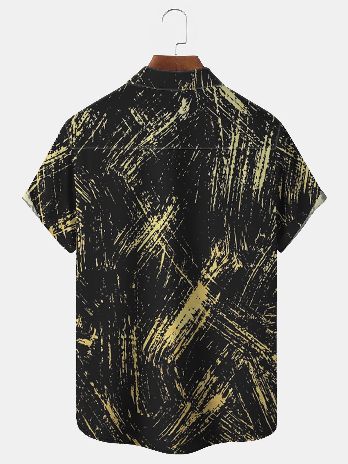 Big Size Men Vintage Retro Casual Contrasting Lines Shirts Design 02