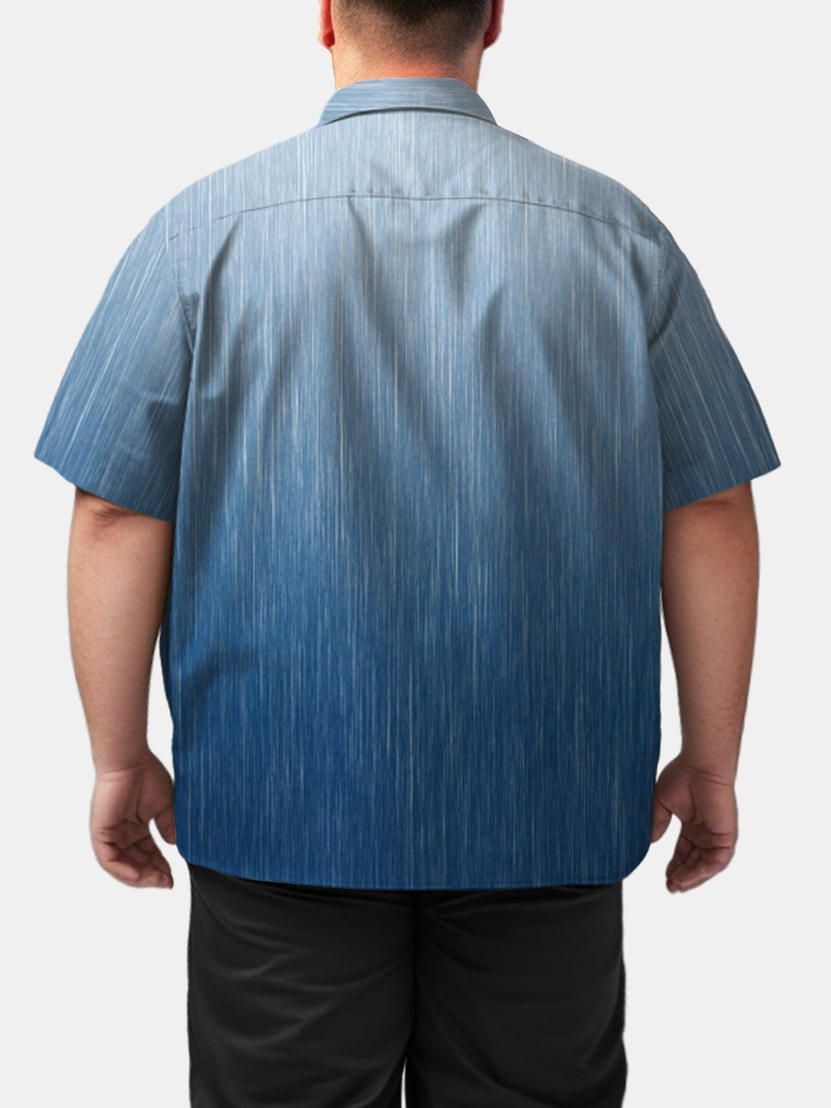 Big Size Men Vintage Stripe Geometric Color Shirts