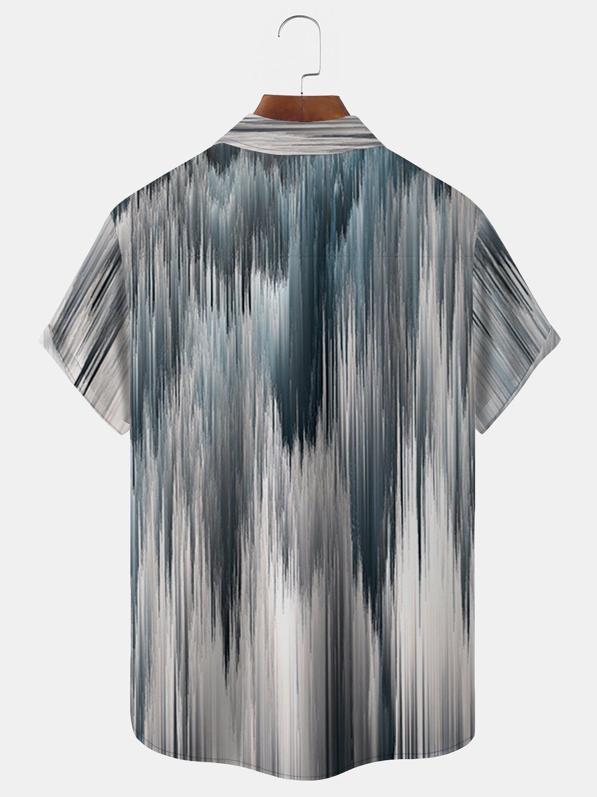 Big Size Men Vintage Waterfall Texture Shirts Design 02