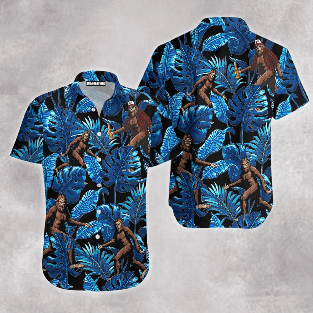 Bigfoot Aloha Trendy Hawaiian Shirts For Men & For Women Bigfoot Aloha Trendy Hawaiian Shirts For Men & For Women