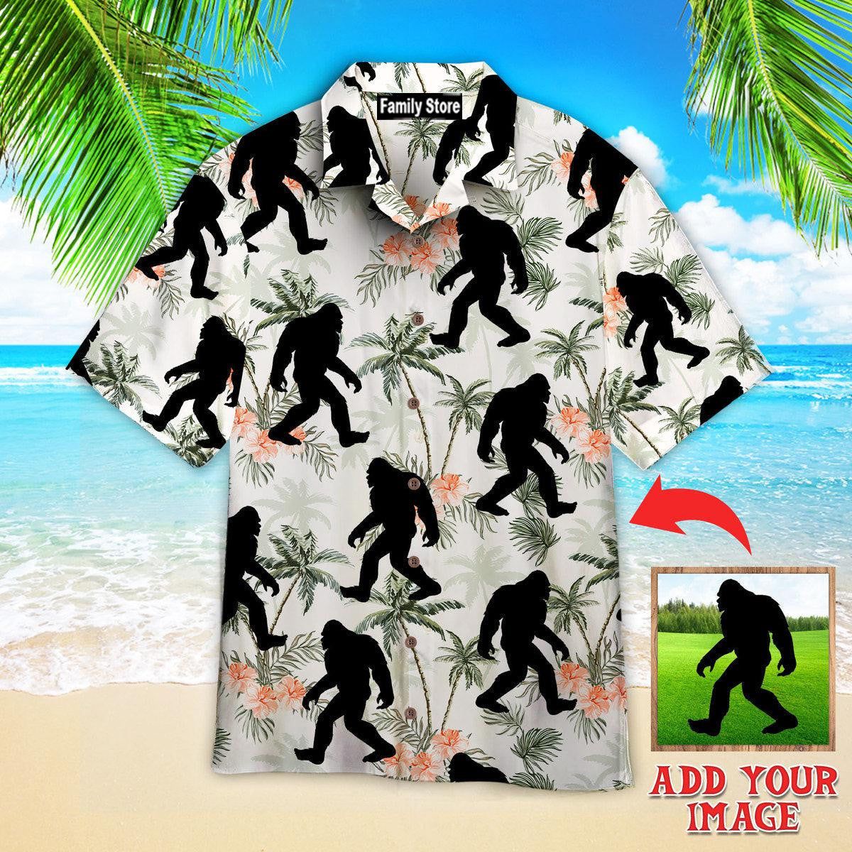 Bigfoot Coconut Tree Tropical Aloha Custom Hawaiian Shirt Bigfoot Coconut Tree Tropical Aloha Custom Hawaiian Shirt