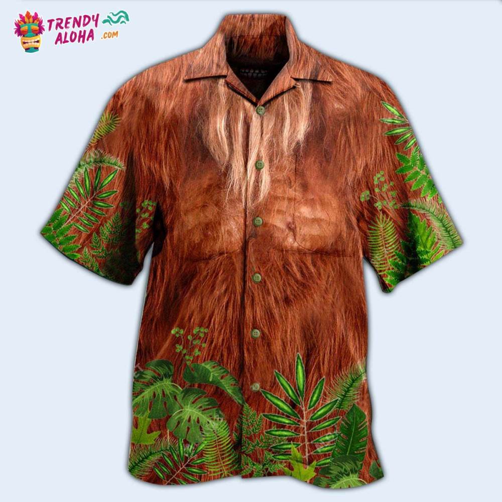 Bigfoot Hair Don’T Care Hawaiian Shirt – Trendy Aloha