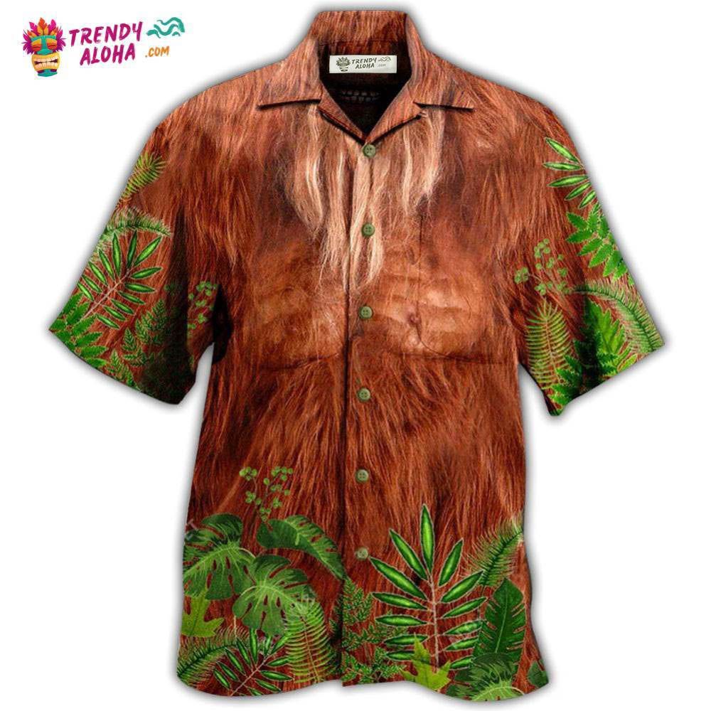 Bigfoot Hair Don’T Care Hawaiian Shirt – Trendy Aloha