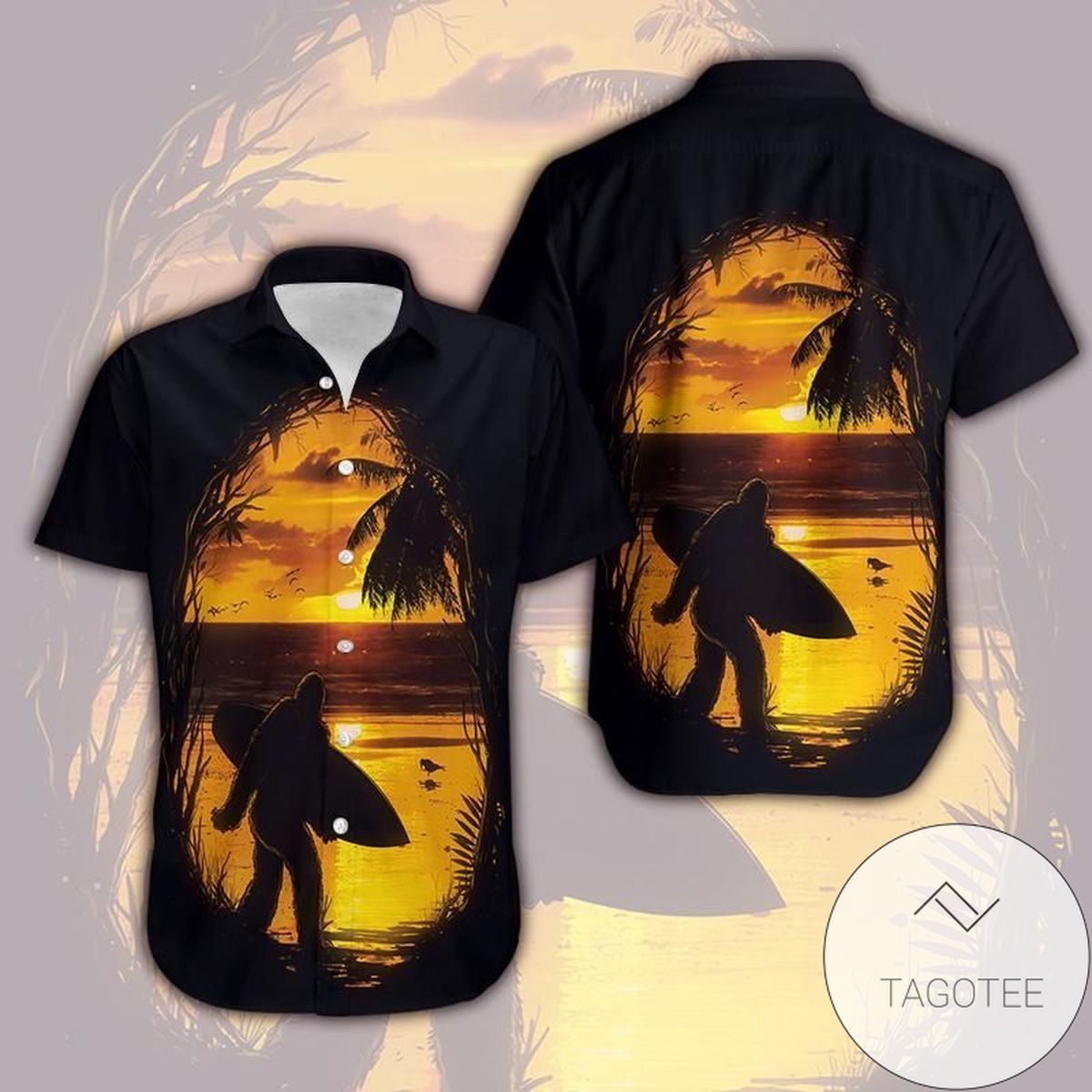 Bigfoot In The Sun Elegance Design Hawaiian Shirt Exclusive Tropical