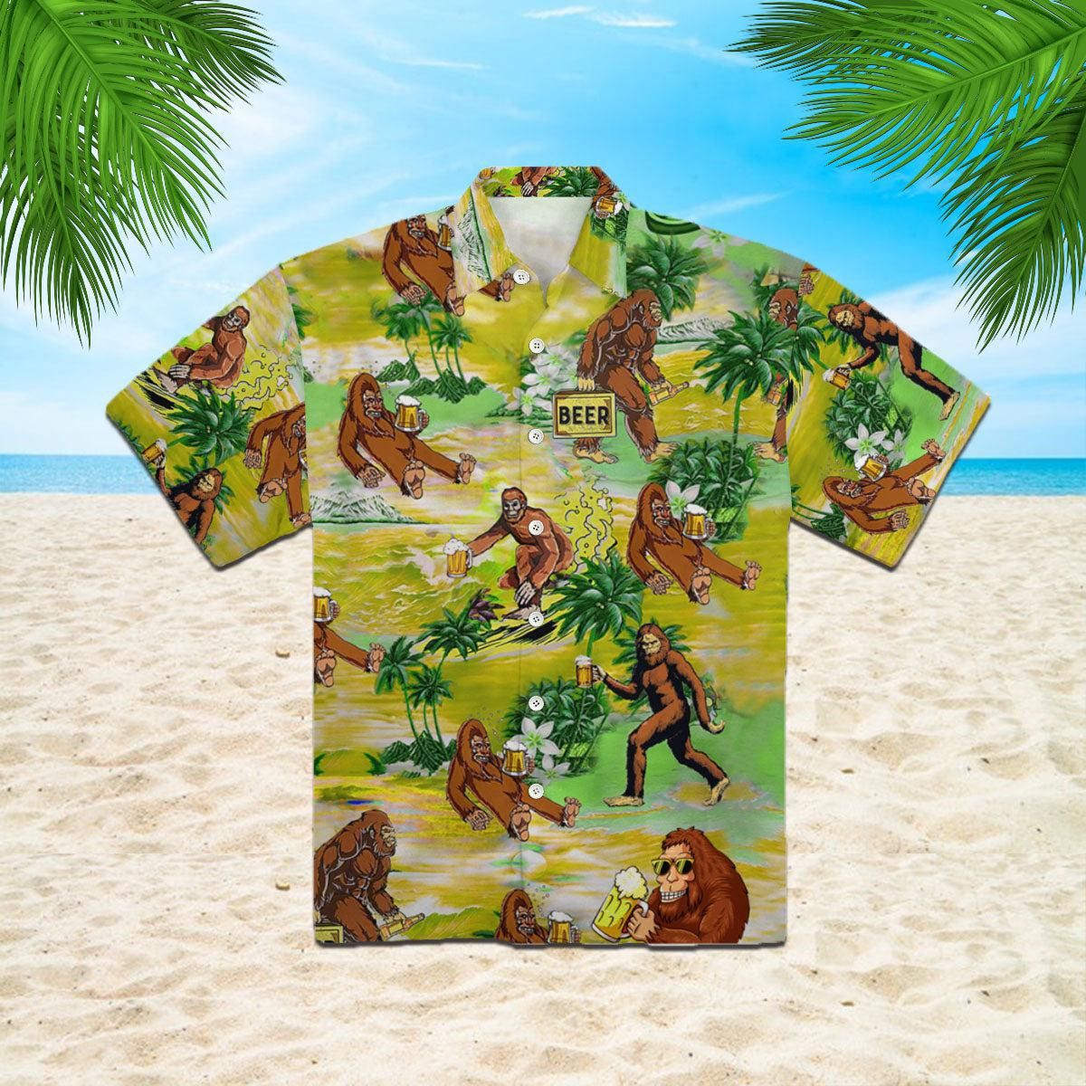Bigfoot Trendy Hawaiian Shirt
