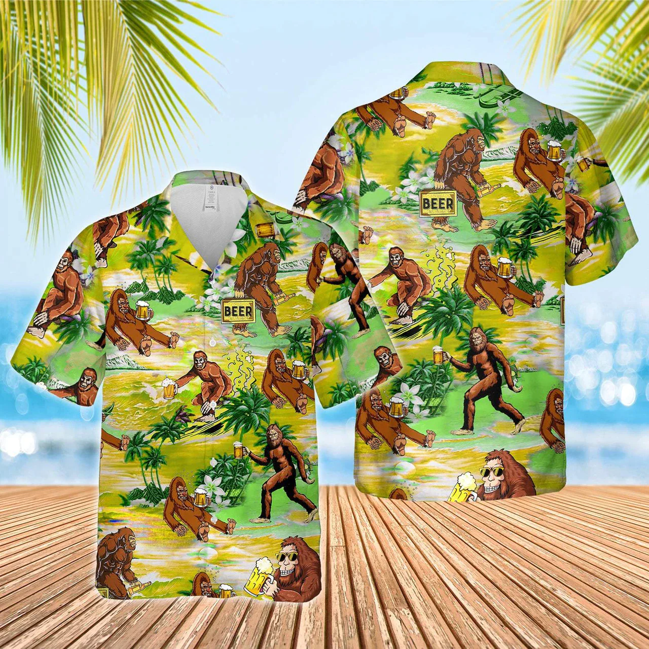 Bigfoot Trendy Hawaiian Shirt Bigfoot Trendy Hawaiian Shirt