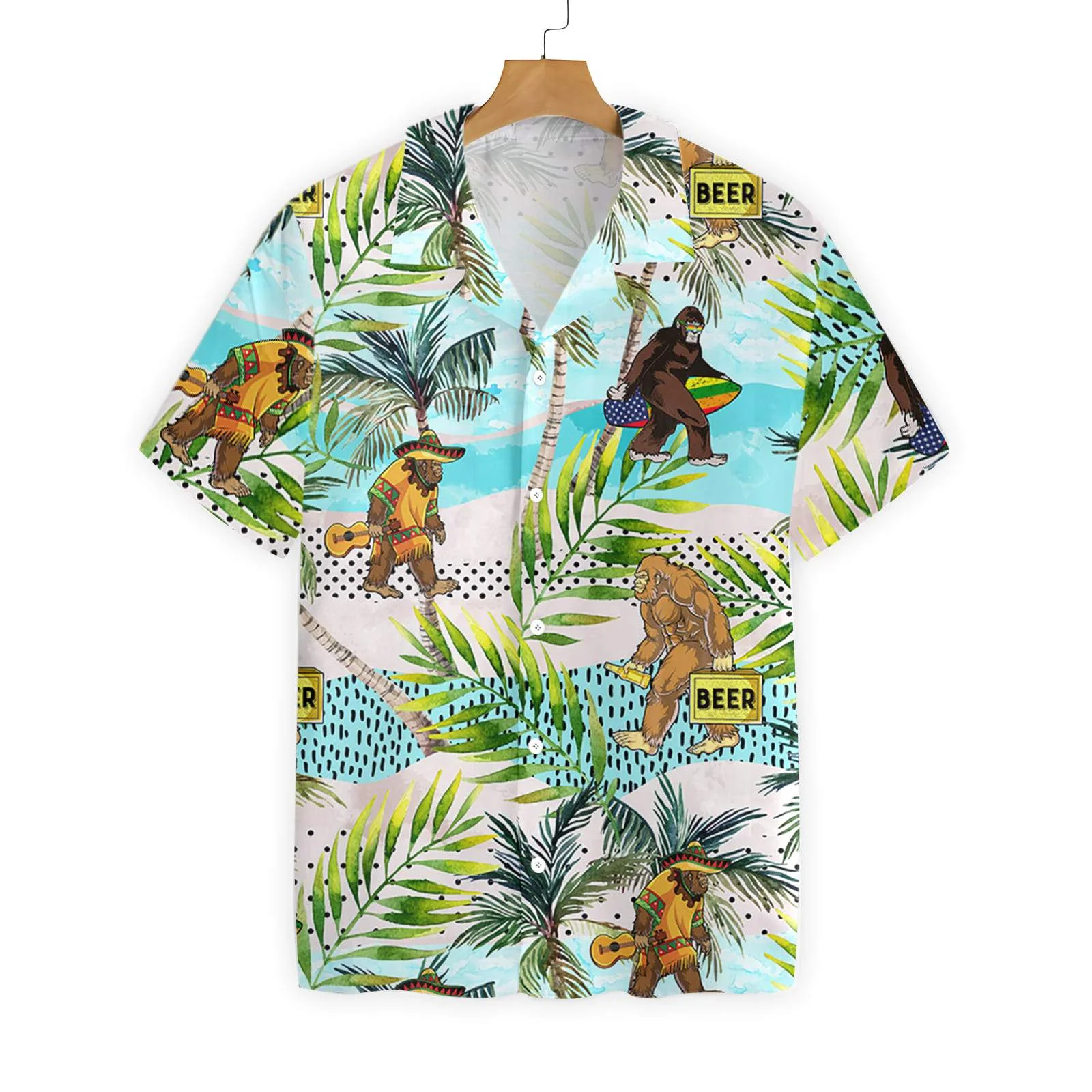 Bigfoot Trendy Hawaiian Shirt Bigfoot Summer Vacation Palm Tree Hawaii Aloha Shirt Bigfoot Trendy Hawaiian Shirt Bigfoot Summer Vacation Palm Tree Hawaii Aloha Shirt