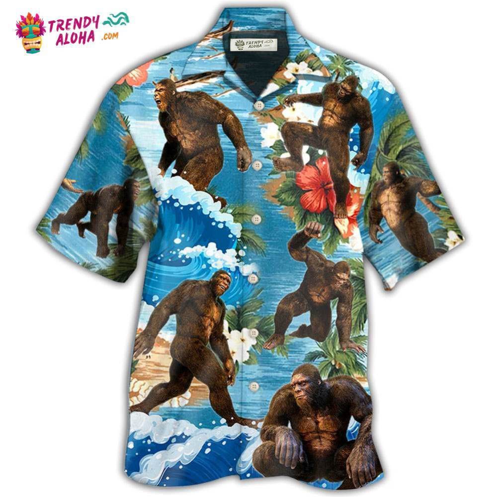 Bigfoot Tropical Style Hawaiian Shirt – Trendy Aloha