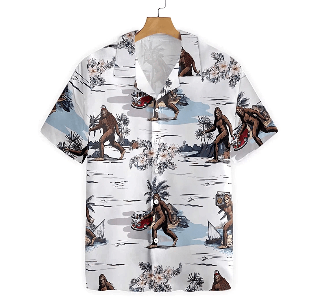 Bigfoots Are Ready Summer Trendy Hawaiian Shirt, Button Up Aloha Shirt For Men, Women Bigfoots Are Ready Summer Trendy Hawaiian Shirt, Button Up Aloha Shirt For Men, Women