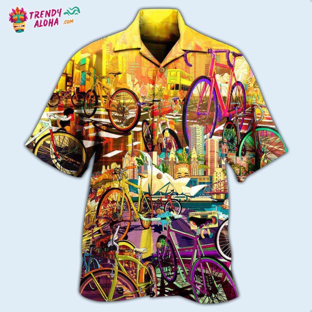 Bike Can Take Me Anywhere Hawaiian Shirt – Trendy Aloha