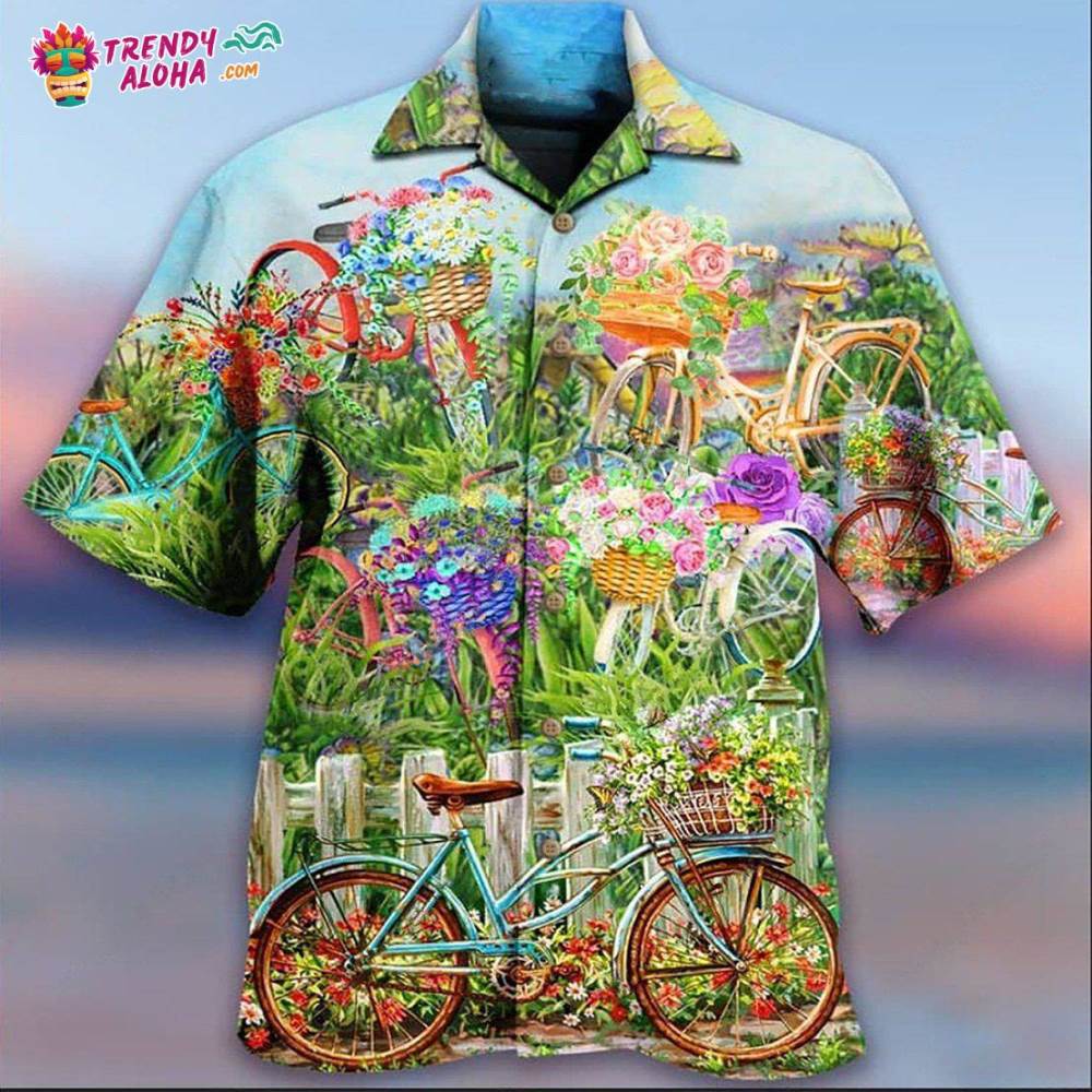 Bike Love Flowers So Much Hawaiian Shirt – Trendy Aloha