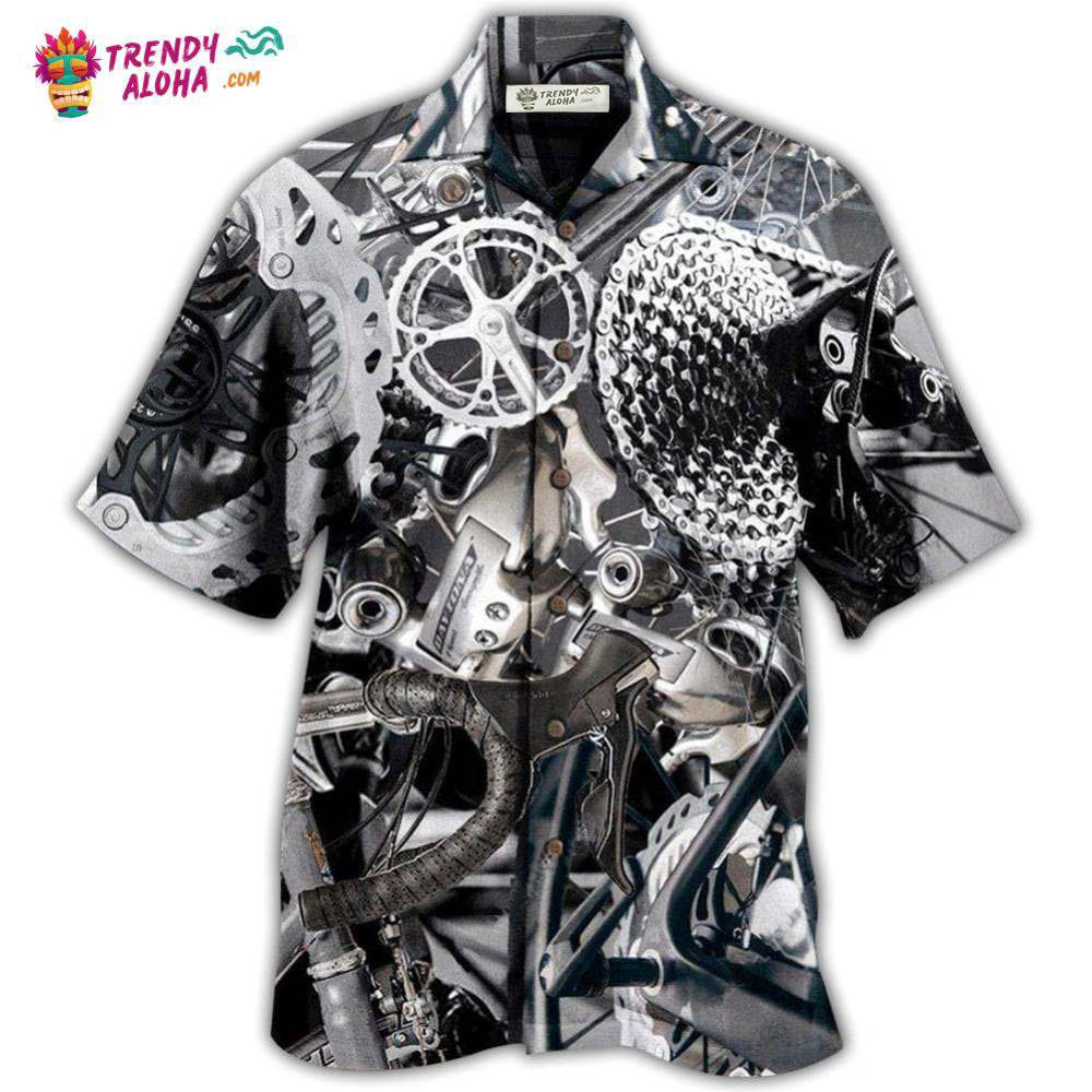 Bike When In Doubt Pedal It Out Bicycle In Dark Style Hawaiian Shirt – Trendy Aloha