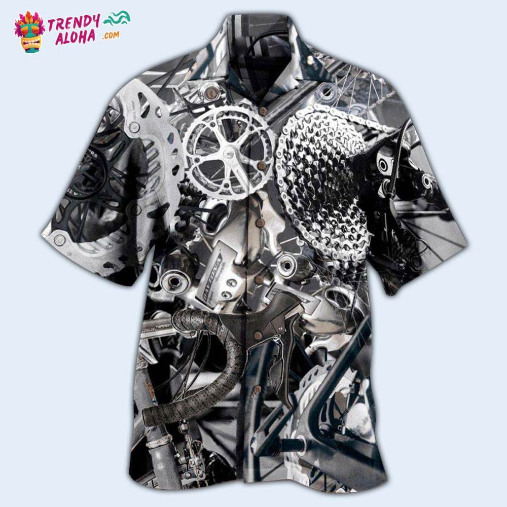 Bike When In Doubt Pedal It Out Bicycle In Dark Style Hawaiian Shirt – Trendy Aloha