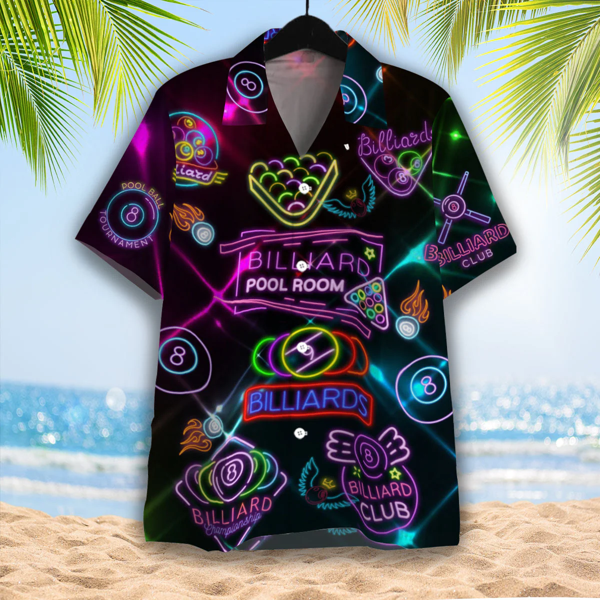 Billiard Club Neon Trendy Hawaiian Shirt Billiard Club Neon Trendy Hawaiian Shirt