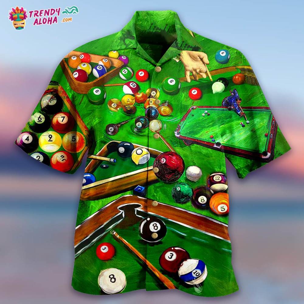 Billiard Enthuse Green Style Hawaiian Shirt – Trendy Aloha