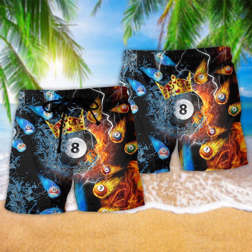 Billiard Firer It’s My Hobby Trendy Aloha Hawaiian Beach Shorts