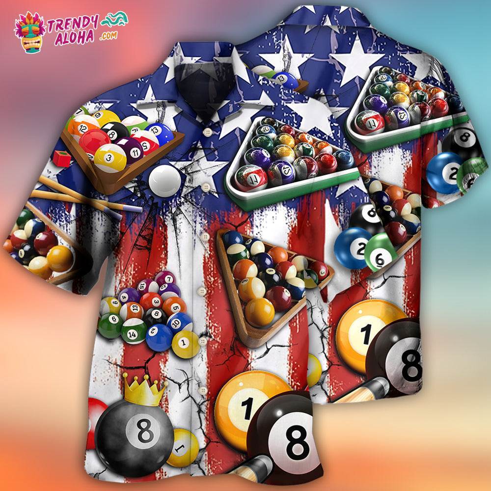 Billiard Independence Day Hawaiian Shirt – Trendy Aloha
