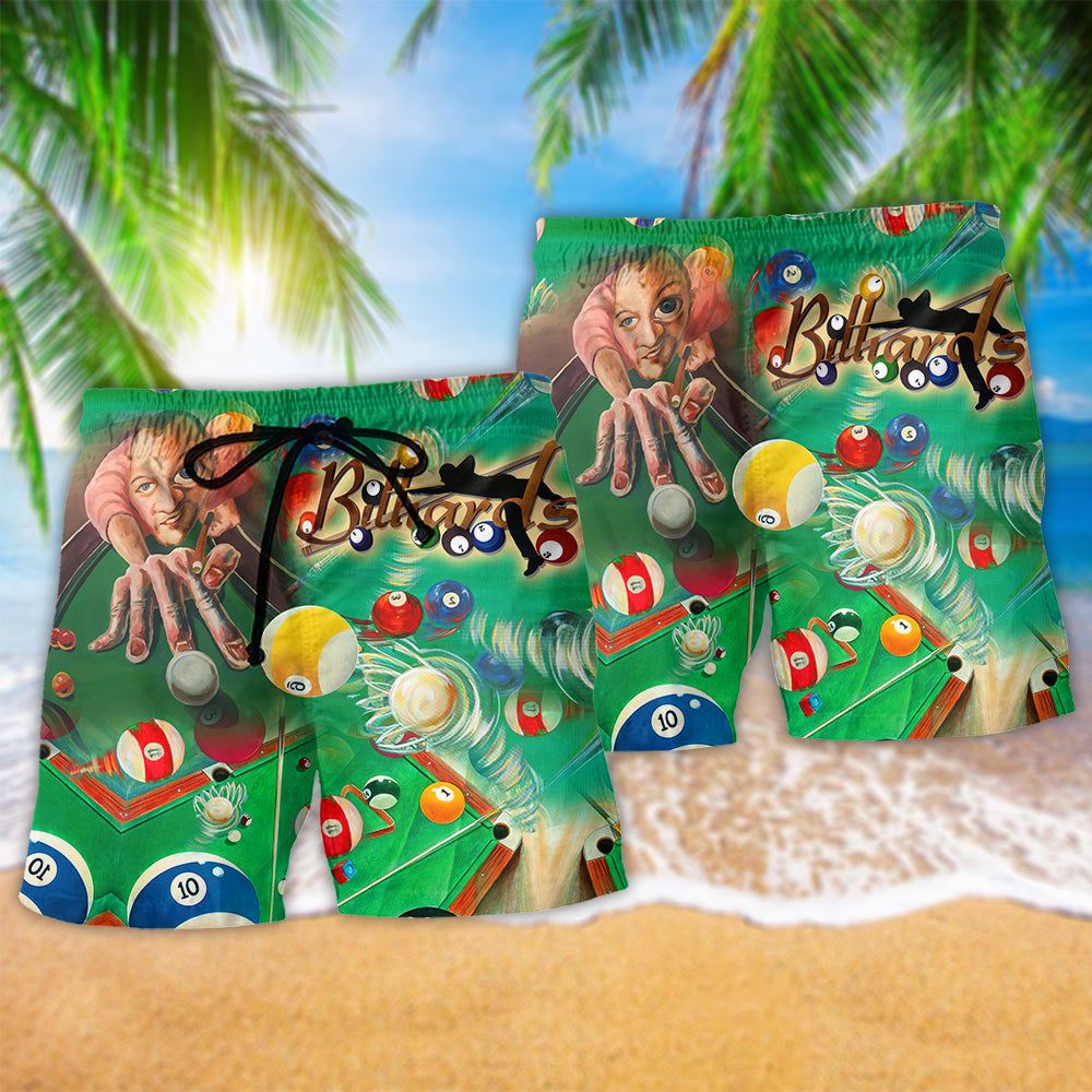 Billiard It Worked In My Head Billard Cue Sport Trendy Aloha Hawaiian Beach Shorts