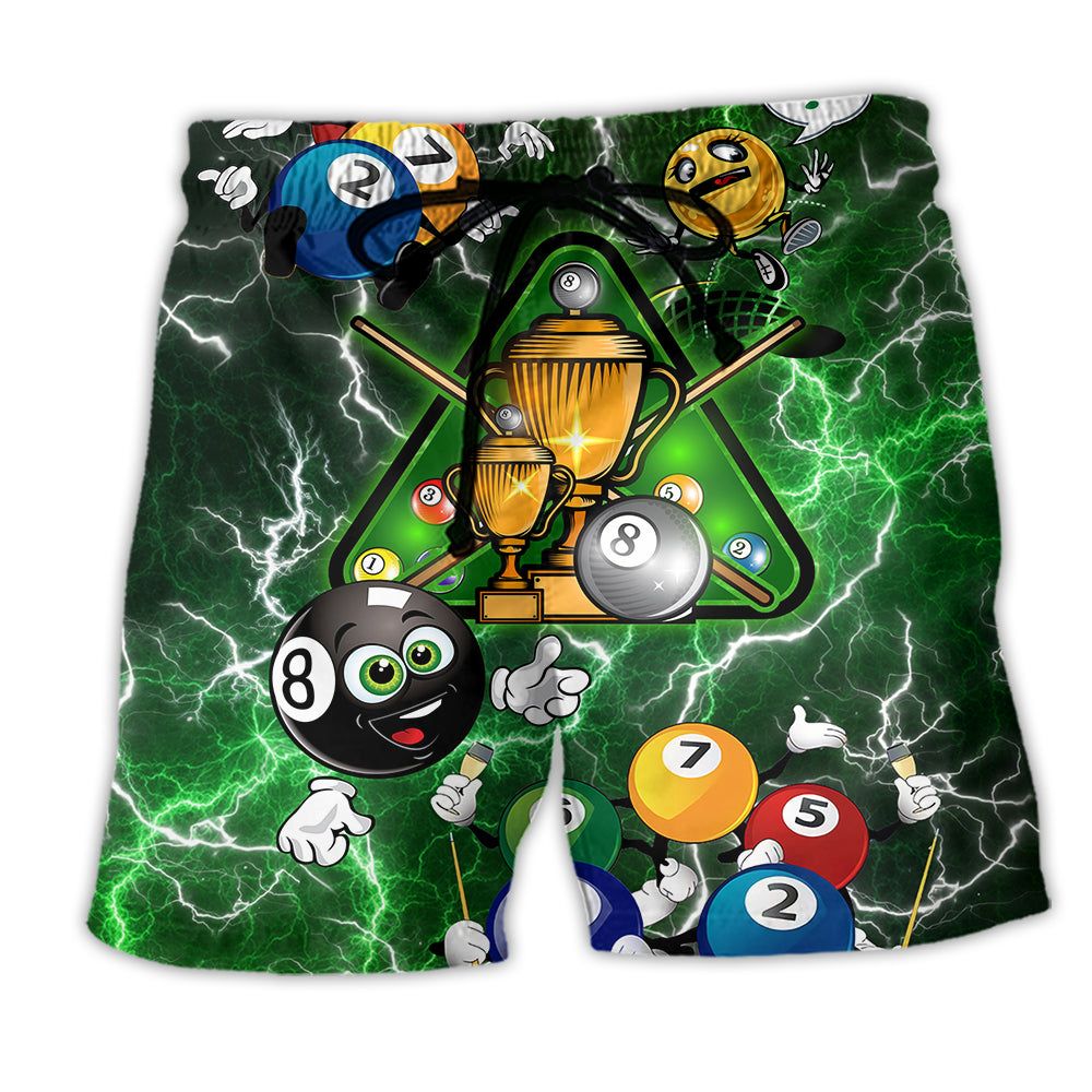 Billiard Lover So Funny Trendy Aloha Hawaiian Beach Shorts Billiard Lover So Funny Trendy Aloha Hawaiian Beach Shorts