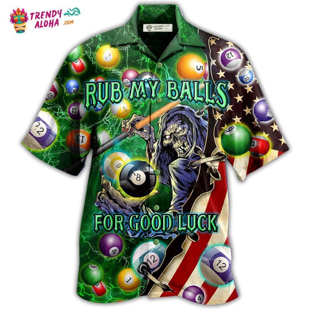 Billiard Rub My Balls For Good Luck America Hawaiian Shirt – Trendy Aloha Billiard Rub My Balls For Good Luck America Hawaiian Shirt – Trendy Aloha