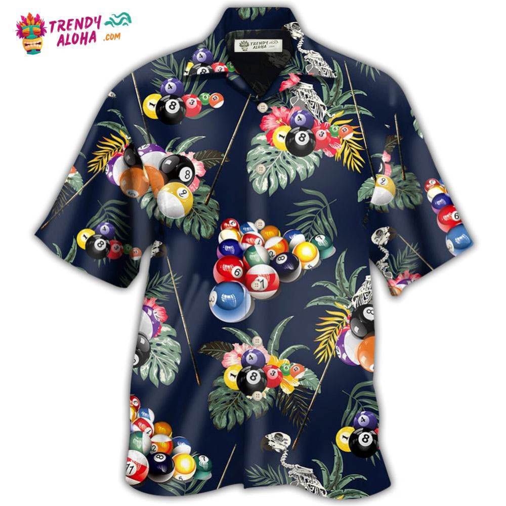 Billiard Tropical Leaf Style Hawaiian Shirt – Trendy Aloha