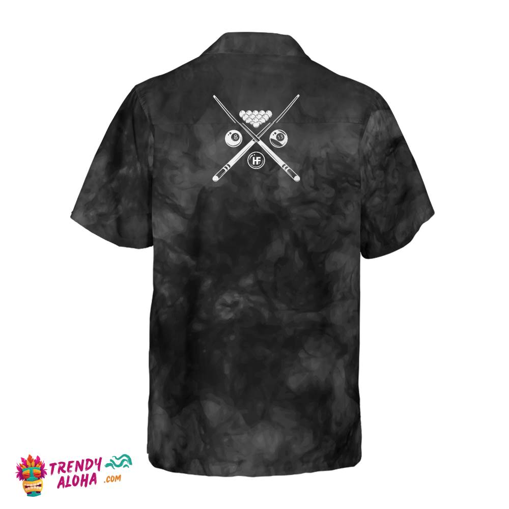 Billiards On Smoke Background Hawaiian Shirt