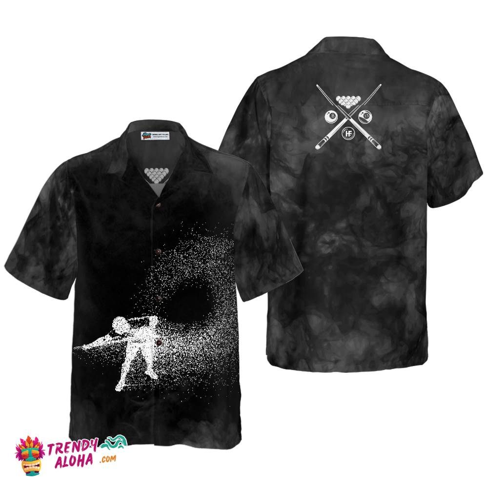 Billiards On Smoke Background Hawaiian Shirt Billiards On Smoke Background Hawaiian Shirt