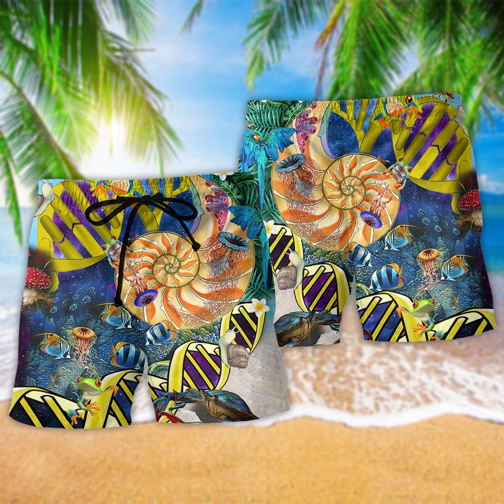 Biology Is My Jam Tropical Summer Trendy Aloha Hawaiian Beach Shorts