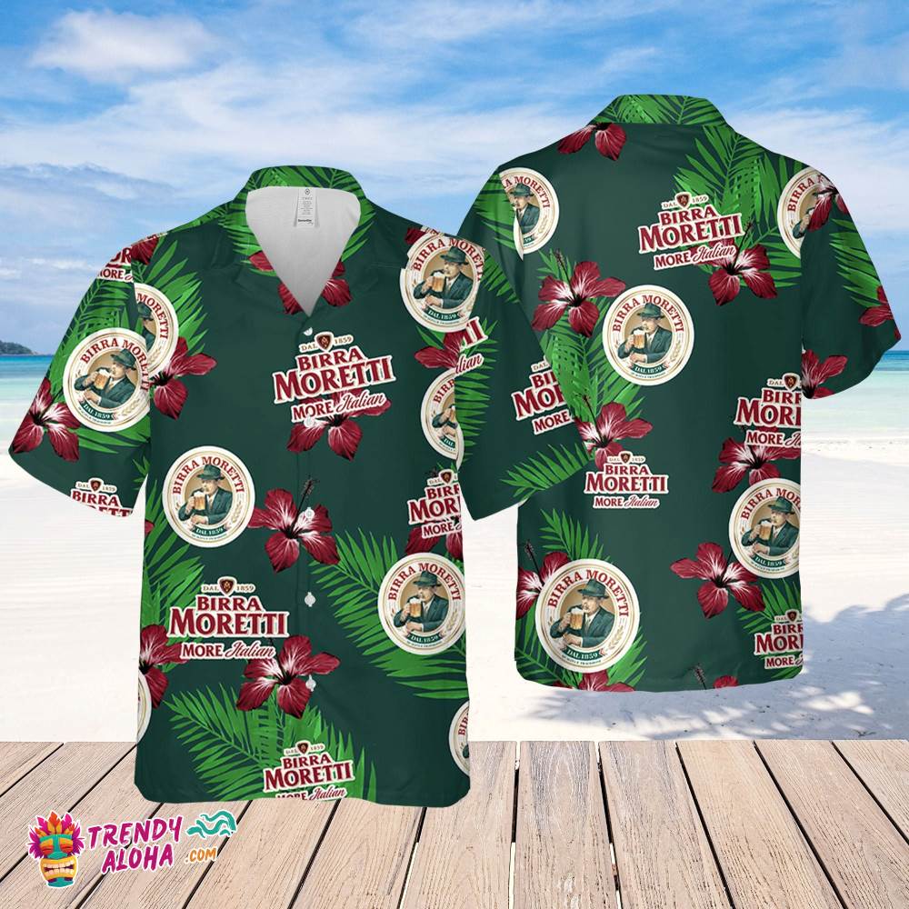 Birra Moretti Hawaiian Hibiscus Flower Pattern,Tropical Beach Shirt, Hawaiian Flower Shirt, Hawaiian Beer Shirt Birra Moretti Hawaiian Hibiscus Flower Pattern,Tropical Beach Shirt, Hawaiian Flower Shirt, Hawaiian Beer Shirt