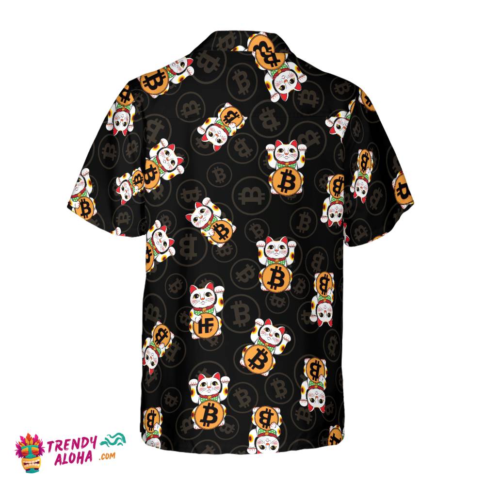 Bitcoin Lucky Cat Hawaiian Shirt