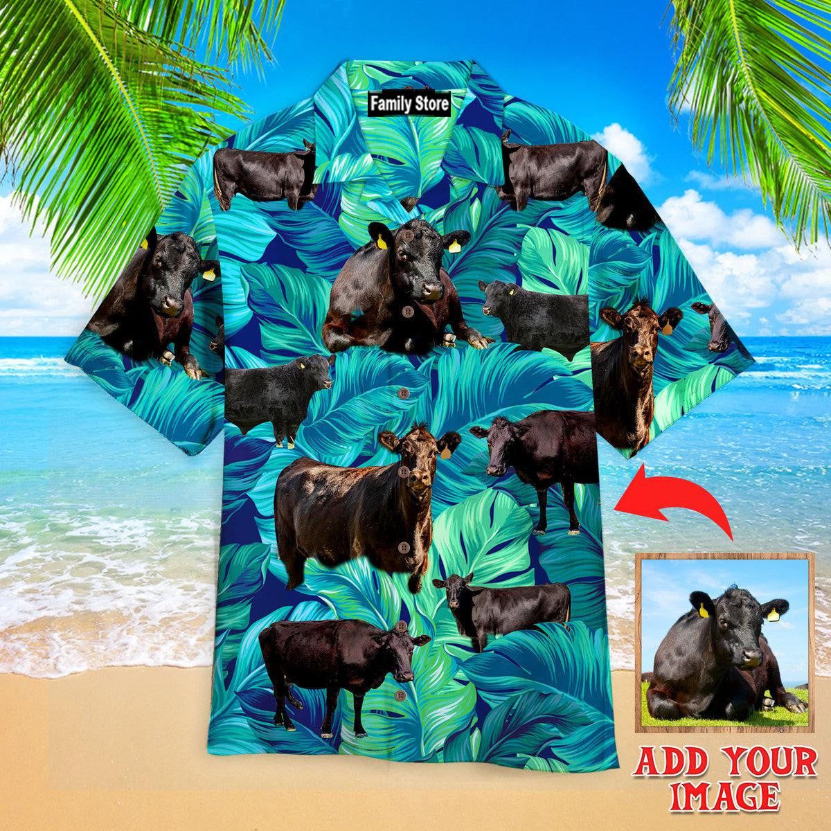 Black Angus Cattle Lovers Custom Hawaiian Shirt Black Angus Cattle Lovers Custom Hawaiian Shirt