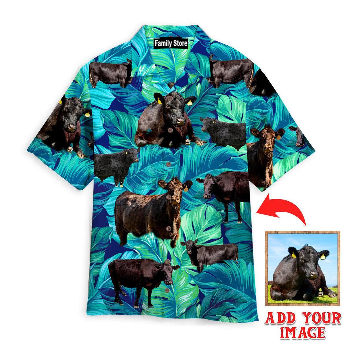 Black Angus Cattle Lovers Custom Hawaiian Shirt