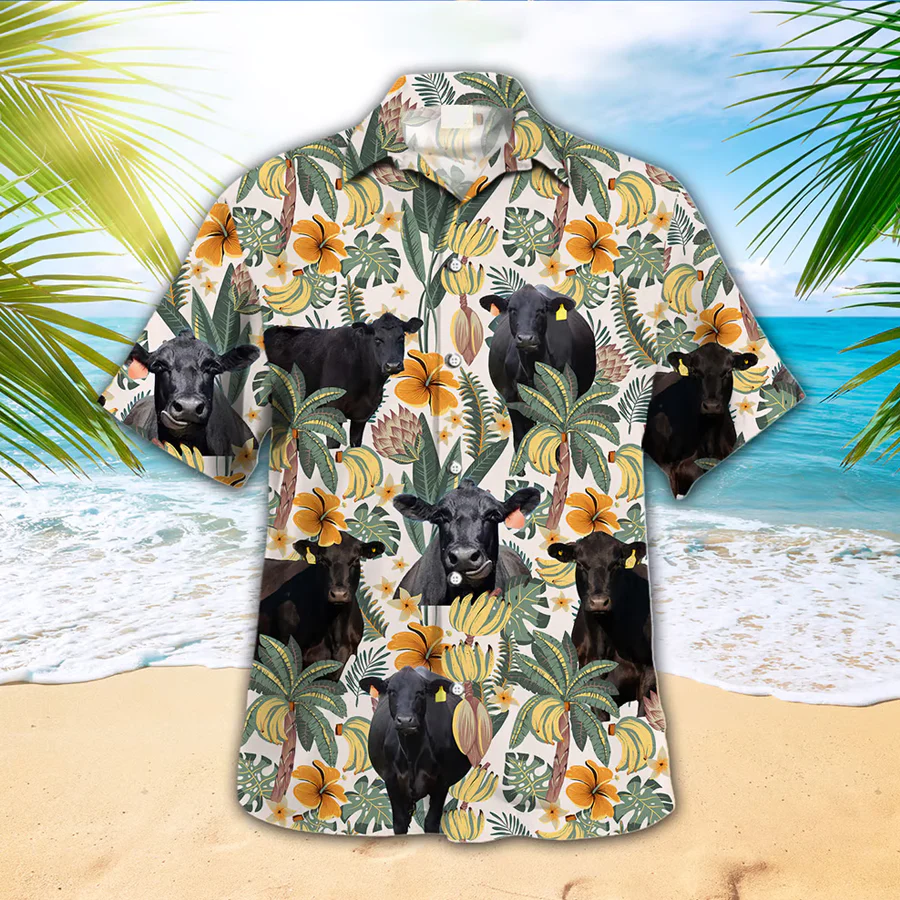 Black Angus Trendy Hawaiian Shirt, Animal Trendy Hawaiian Shirts, Cow Lover Shirt, Farmer Shirt For Men And Women Black Angus Trendy Hawaiian Shirt, Animal Trendy Hawaiian Shirts, Cow Lover Shirt, Farmer Shirt For Men And Women