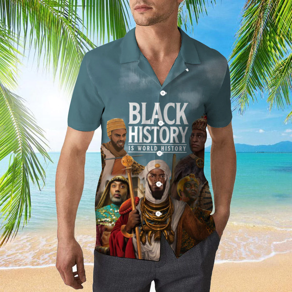 Black History Is World History Trendy Hawaiian Shirt