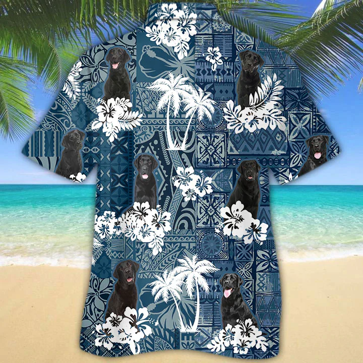 Black Labrador Trendy Hawaiian Shirt Summer Gifts