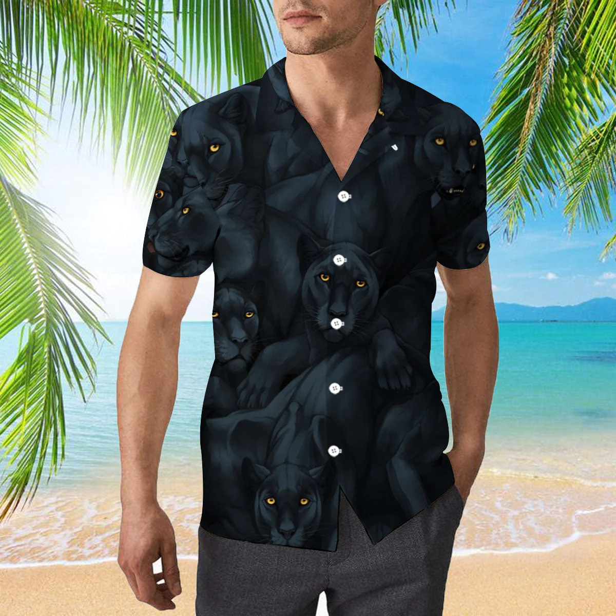 Black Panther So Cool Unisex Trendy Hawaiian Shirt