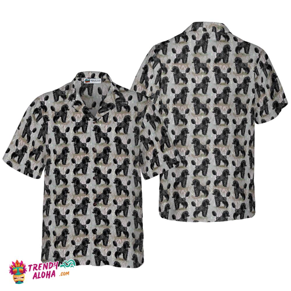 Black Poodles Shirt For Men Hawaiian Shirt