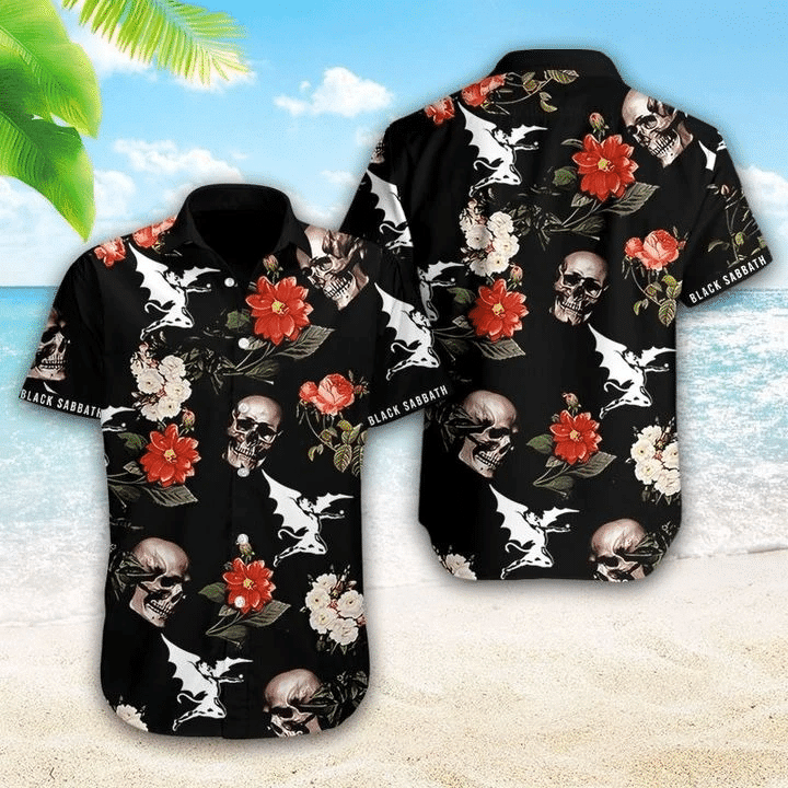 Black Sabbath Short Sleeve Hawaiian Shirt