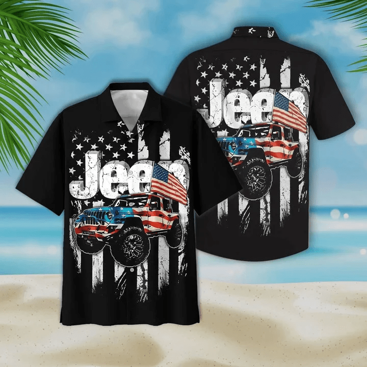 Black Theme Jee And Flag Unique Trendy Hawaiian Shirt, Racing Car Trendy Hawaiian Shirt, Beach Summer Hawaii Shirt Family Shirt