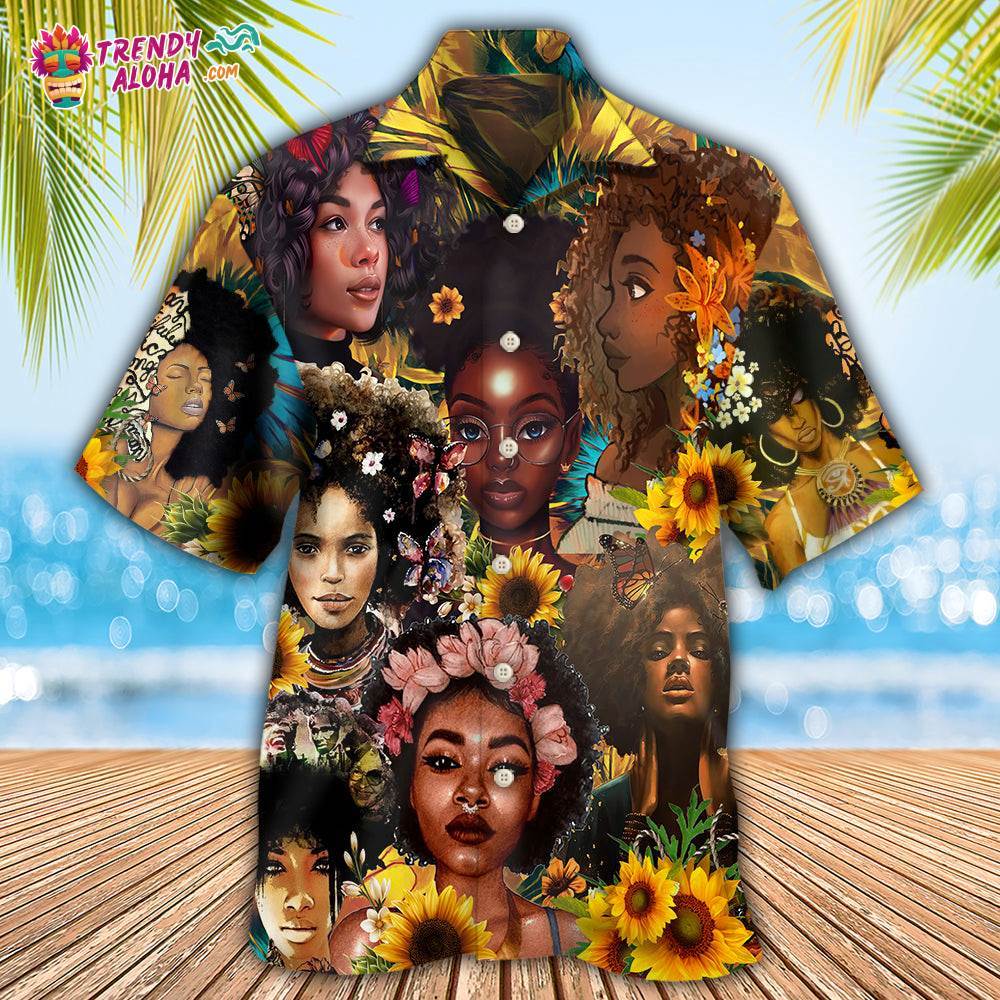 Black Women Is Strong Hawaiian Shirt – Trendy Aloha