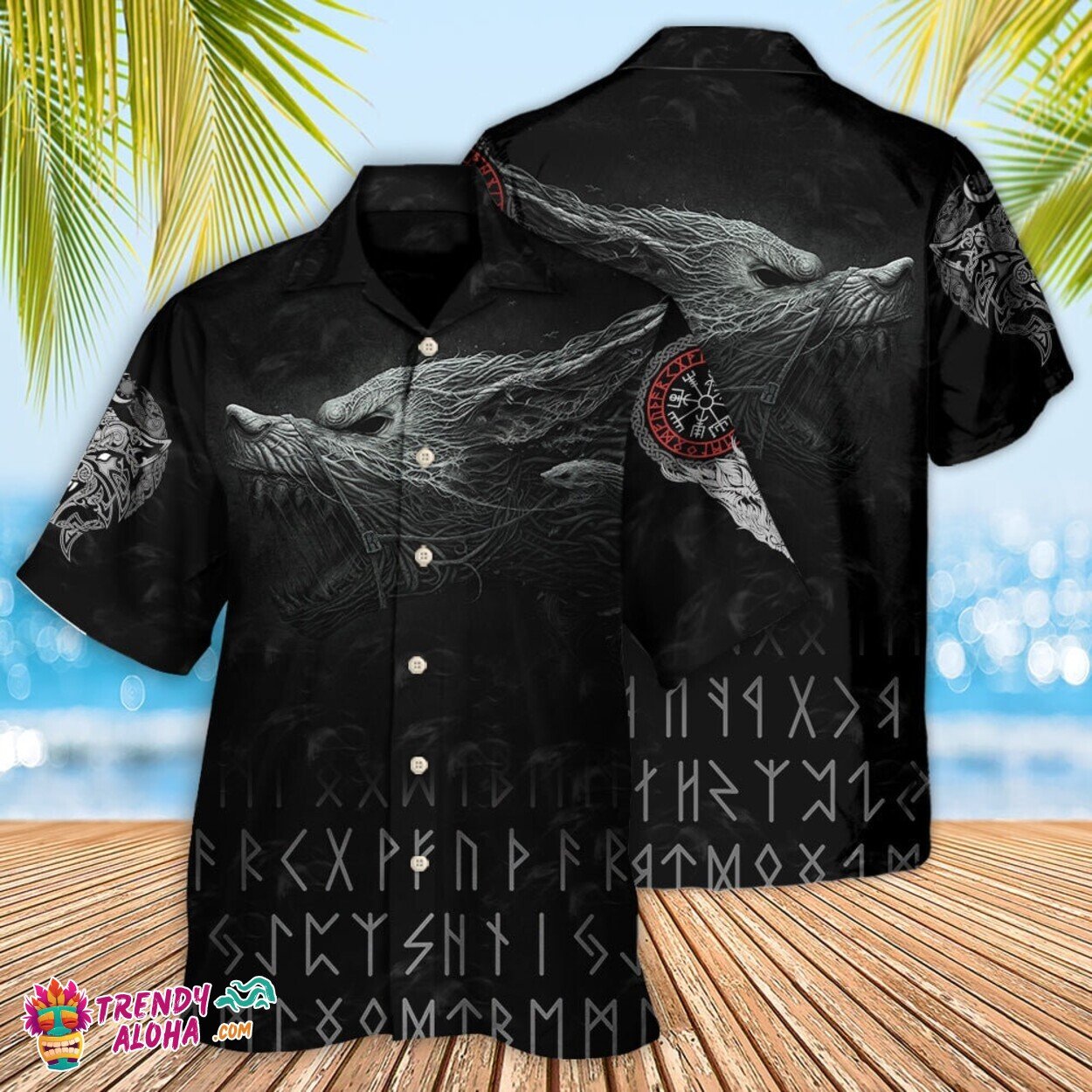 Blood Warrior Viking Bold 3D Hawaiian Shirt for Aloha Summer Lovers