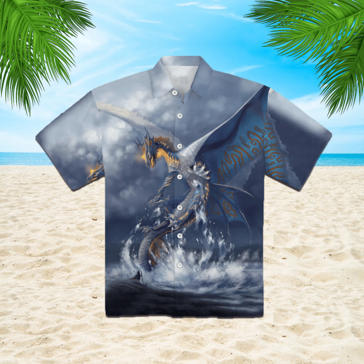 Blue Dragon Aloha Trendy Hawaiian Shirts