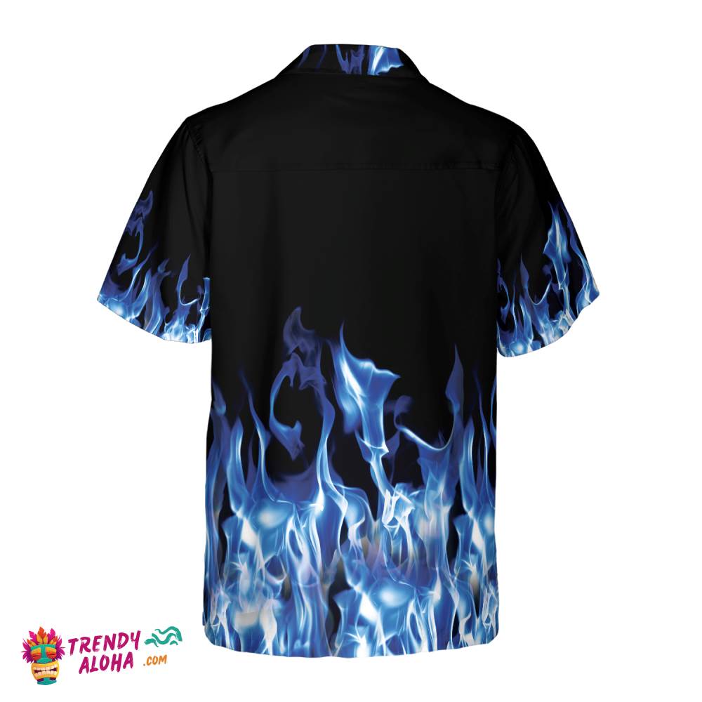 Blue Flame Hawaiian Shirt