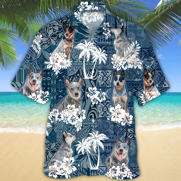 Blue Heeler Trendy Hawaiian Shirt Summer Gifts Blue Heeler Trendy Hawaiian Shirt Summer Gifts