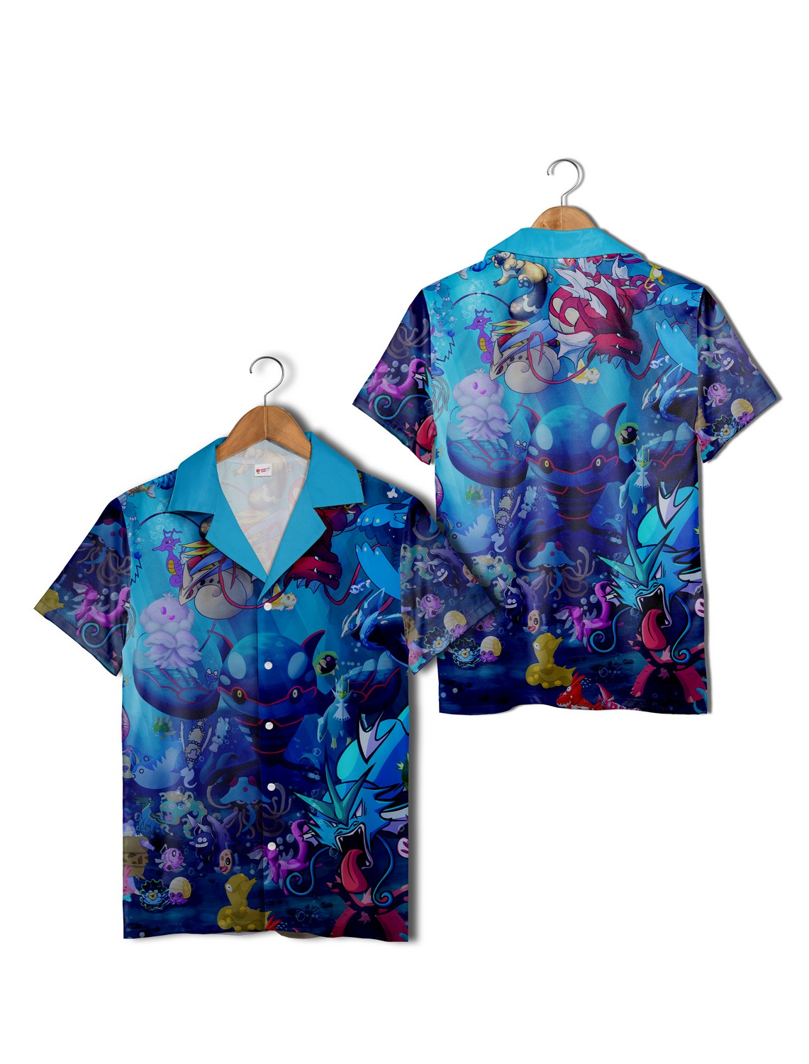 Blue Ocean Pikachu Hawaiian Shirt Pokemon Aloha Shirt Blue Ocean Pikachu Hawaiian Shirt Pokemon Aloha Shirt