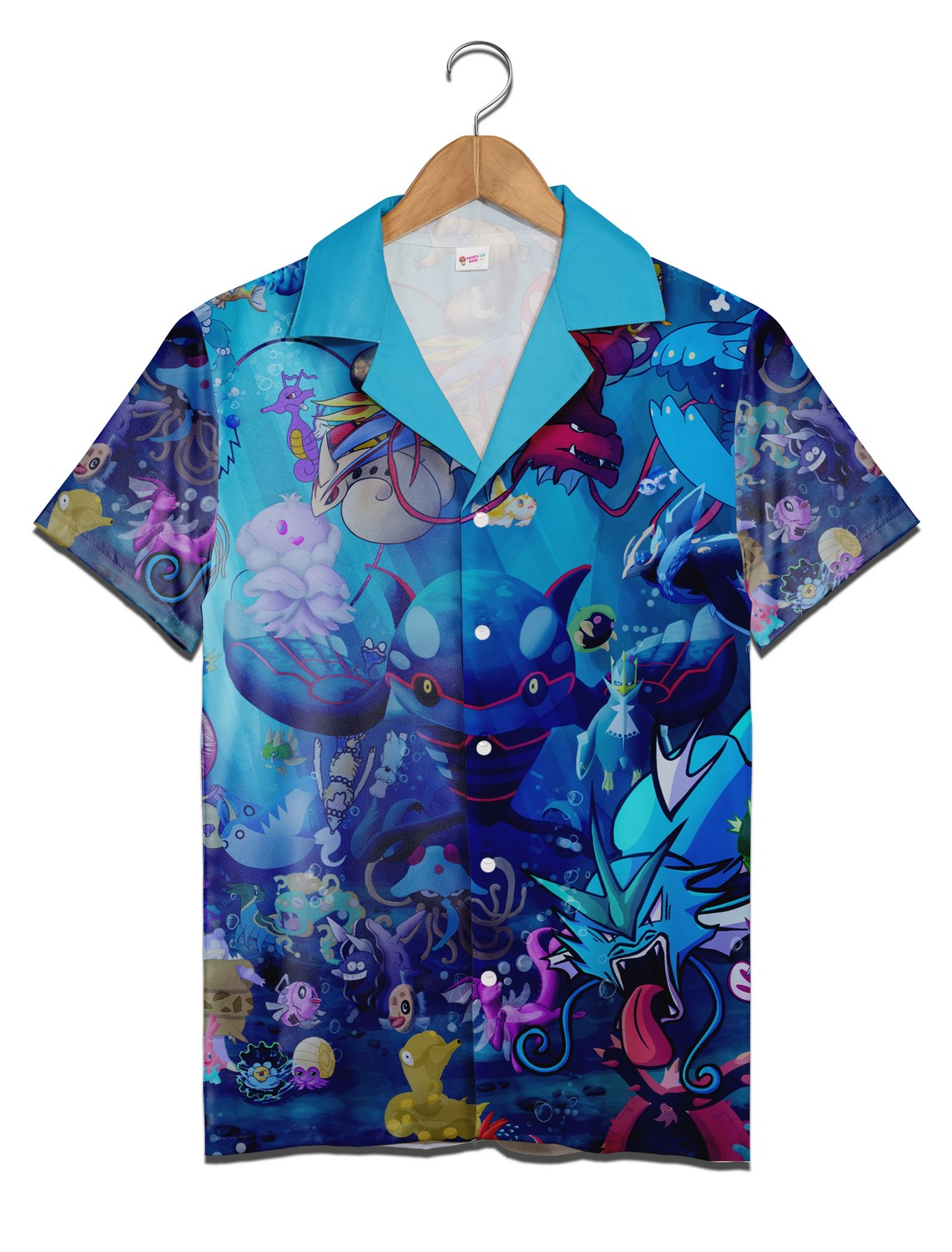 Blue Ocean Pikachu Hawaiian Shirt Pokemon Aloha Shirt