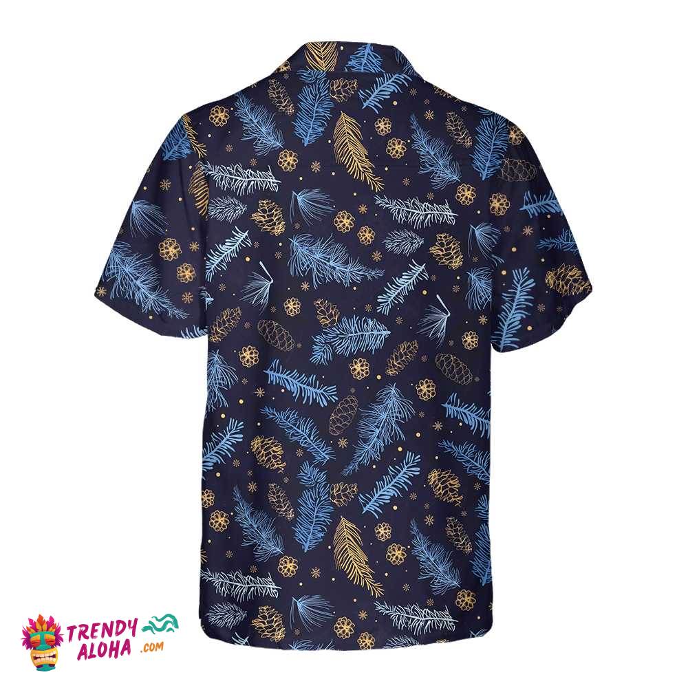 Blueish Winter Nature Hawaiian Shirt, Festive Christmas Shirt, Best Gift For Christmas